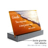 Plaque funéraire empreinte-sable 25 Plaquedeces.fr